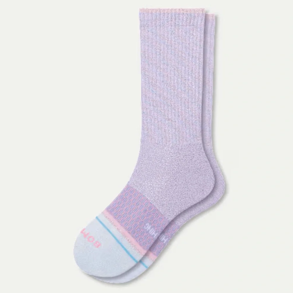 Wicked x Bombas New 2 pair Calf Socks Small Youth Lavender Green